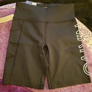 Calvin Klein Performance NWT Black High Waisted Black Logo Bike Shorts
